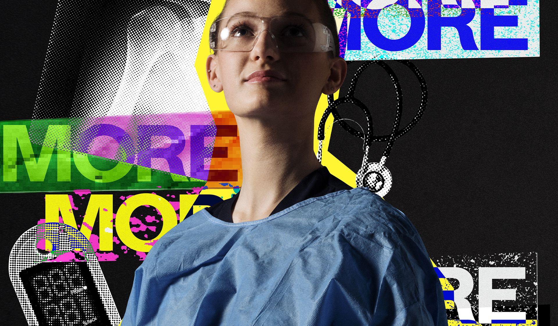 Bilboard with 3 people in purple in the background, with "The best things in life are freo" text in foreground"